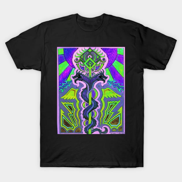 Kundalini Staff 05 T-Shirt by Boogie 72